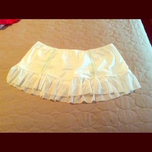 White sexy skirt